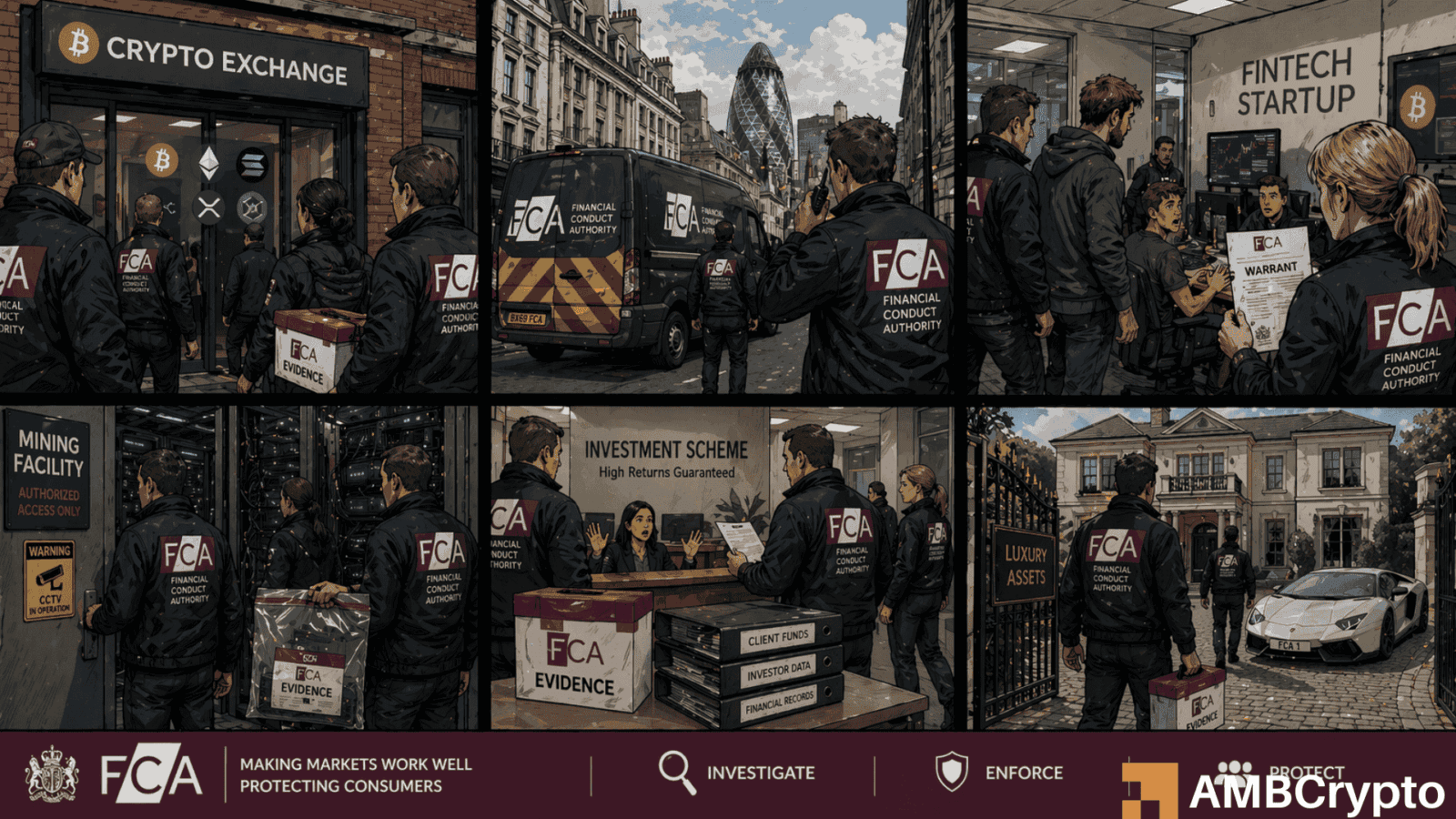 FCA targets illegal crypto traders in first coordinated UK crackdown