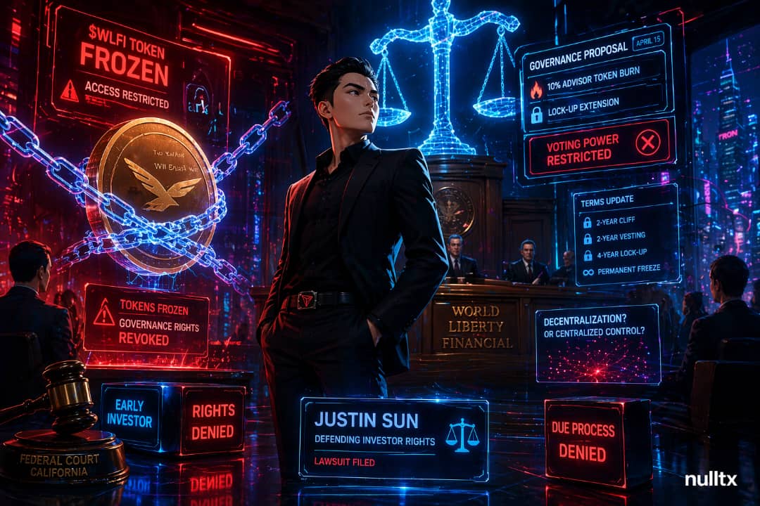 Justin Sun sued World Liberty Financial Over Frozen $WLFI Tokens As Governance Dispute Steepens