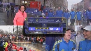 Boston Marathon runners visit finish line, share excitement one day before race
